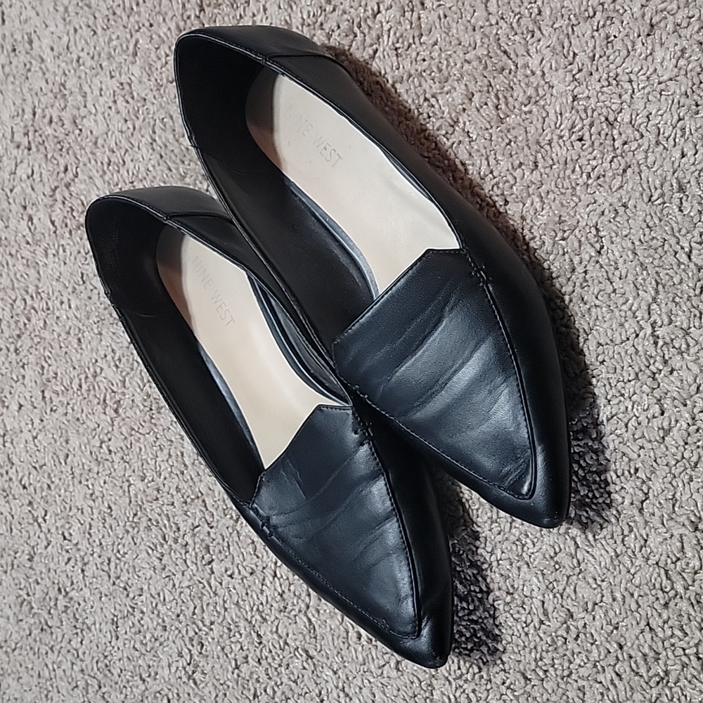 Nine West flats, size 7, black
